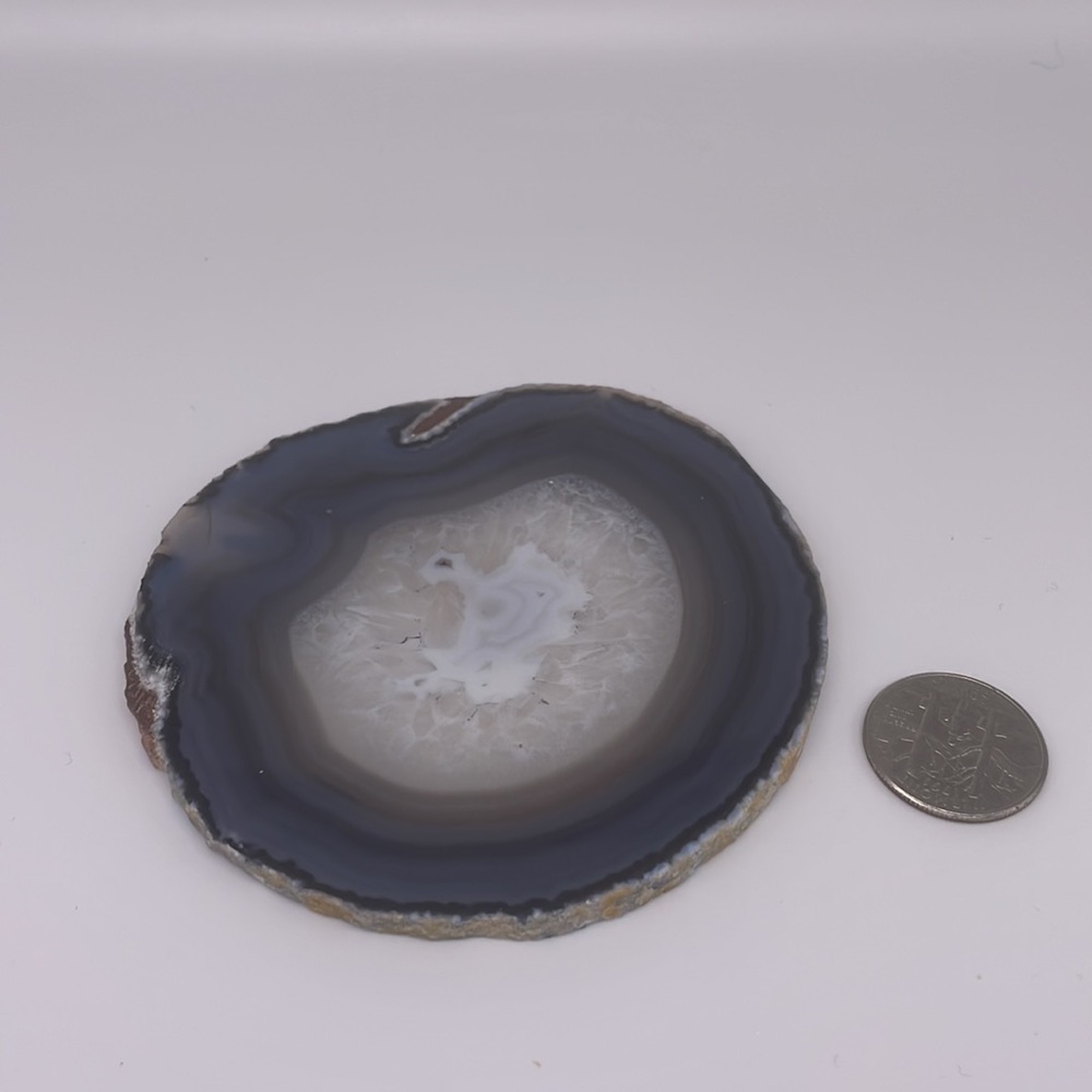 Beautiful natural agate slice crystal
